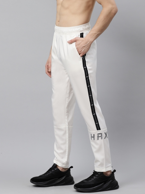 

HRX By Hrithik Roshan Men Tofu Solid Slim Fit Mid-Rise Rapid-Dry Running Track Pants, White