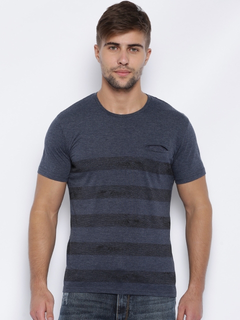

Highlander Blue Melange & Black Striped T-shirt
