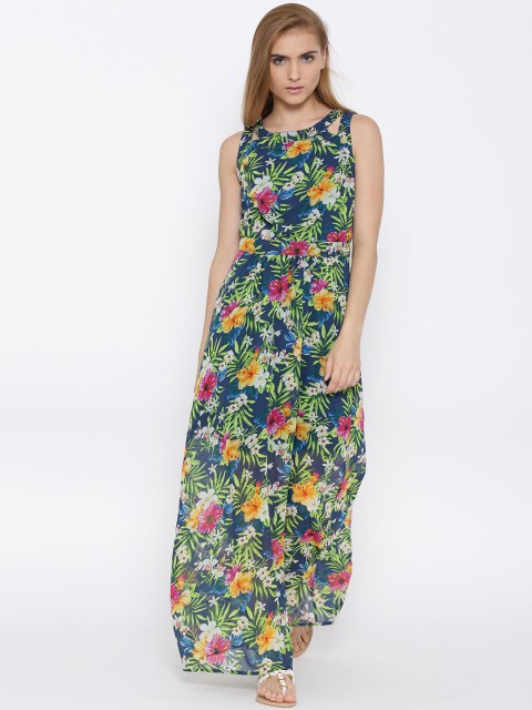 

Vero Moda Multicoloured Tropical Print Polyester Maxi Dress, Multi
