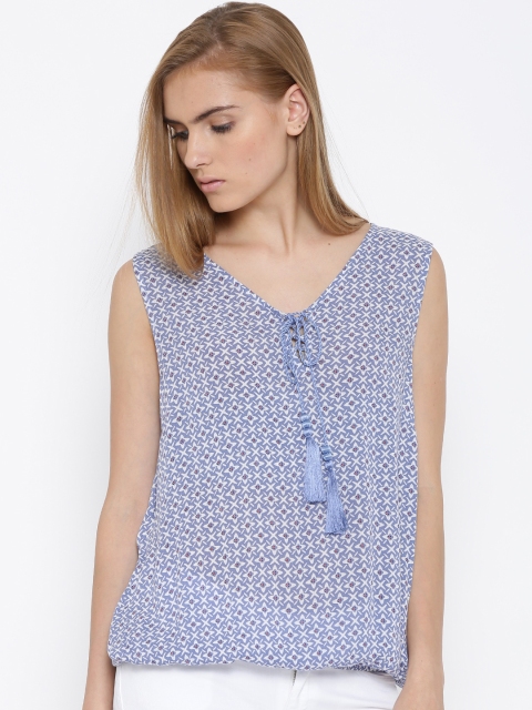 

Vero Moda Blue Printed Top