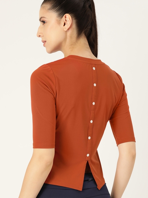 

DressBerry Red Solid Styled Back Top