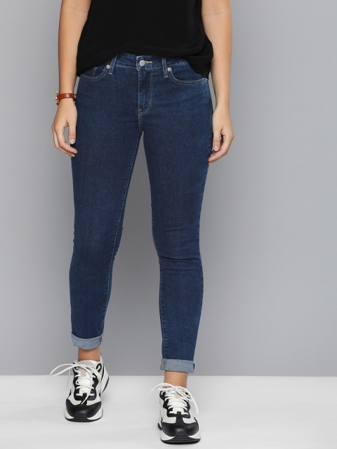 

Levis Women Blue 711 Skinny Fit Mid-Rise Clean Look Stretchable Jeans