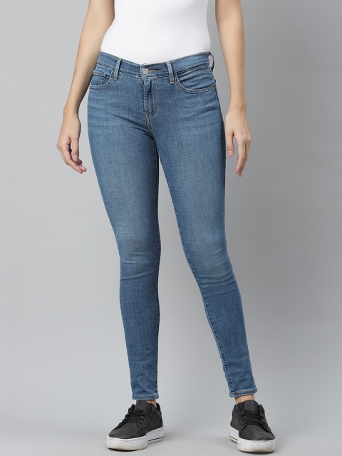 

Levis Women Blue Super Skinny Fit Mid-Rise Clean Look Stretchable Jeans