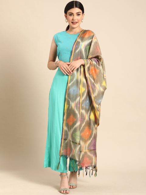 

Shaily Beige & Multicoloured Printed Dupatta