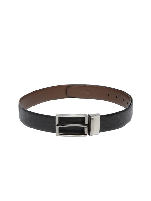 

Park Avenue Men Black & Brown Textured Reversible Leather Belt