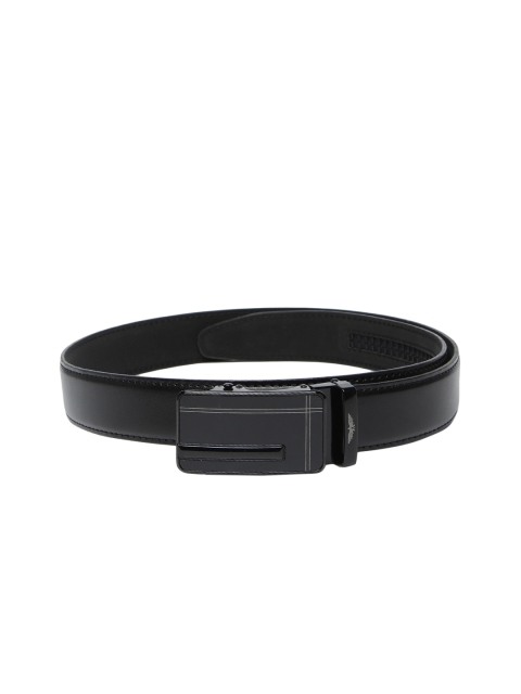 

Park Avenue Men Black Solid Leather Belt