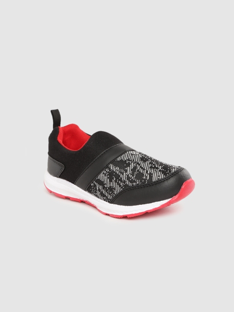 

Provogue Boys Black & White Woven Design Running Shoes