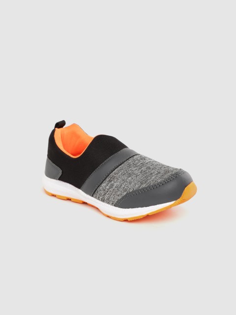 

Provogue Boys Grey & Black Colourblocked Running Shoes