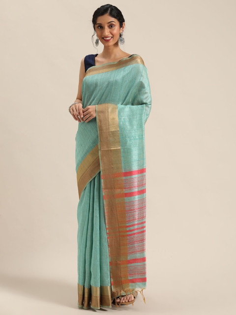 

Pisara Sea Green Woven Design Silk Cotton Saree
