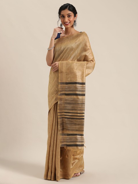 

Pisara Beige Woven Design Silk Cotton Saree