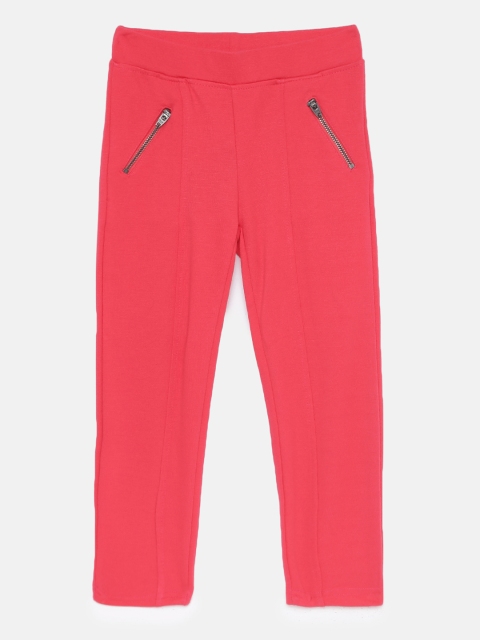 

Cherokee Girls Pink Solid Treggings