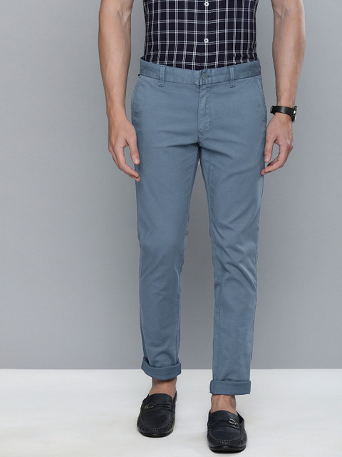 

Indian Terrain Men Black Brooklyn Slim Fit Solid Chinos