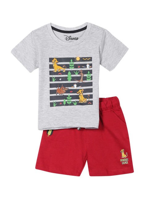 

Colt Boys Grey & Red Printed T-shirt with Shorts