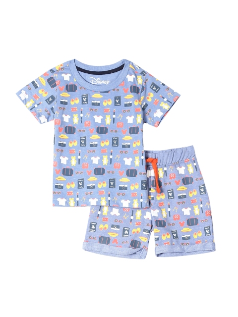 

Colt Boys Blue & Orange Printed T-shirt with Shorts Set