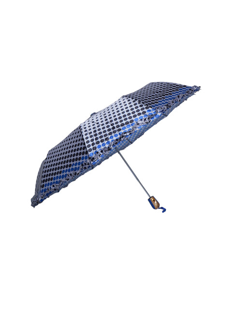

LOOM LEGACY Unisex Blue & Grey Printed 3 Fold Semi-Automatic Umbrella