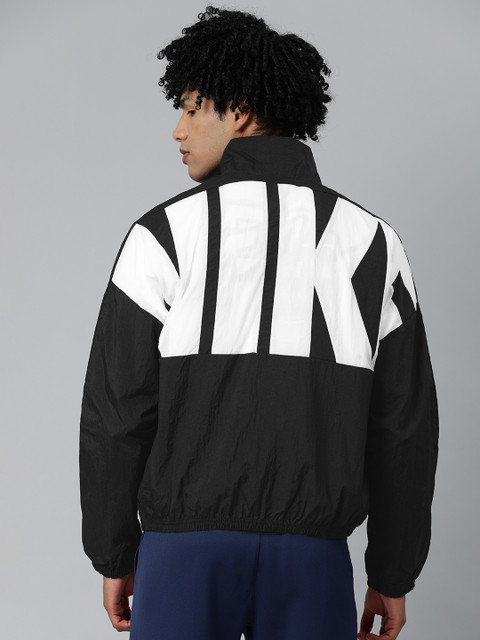 

Nike Men Black Solid Sporty Jacket