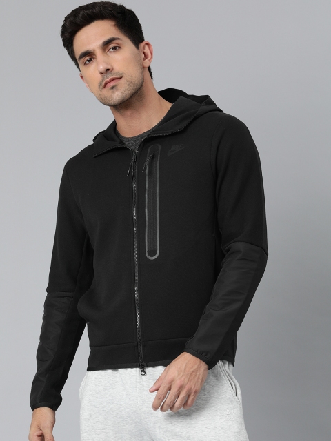 

Nike Men Black Solid Sporty Jacket