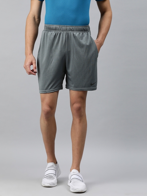 

Nike Men Grey Solid Standard Fit MNSTR MESH 5.0 Training Shorts