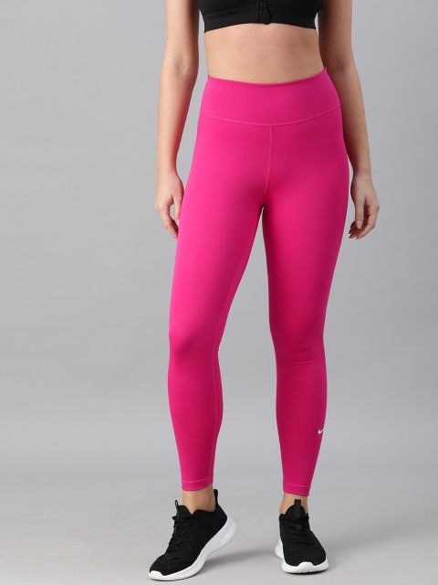 

Nike Women Pink Solid One Dri-Fit Tights