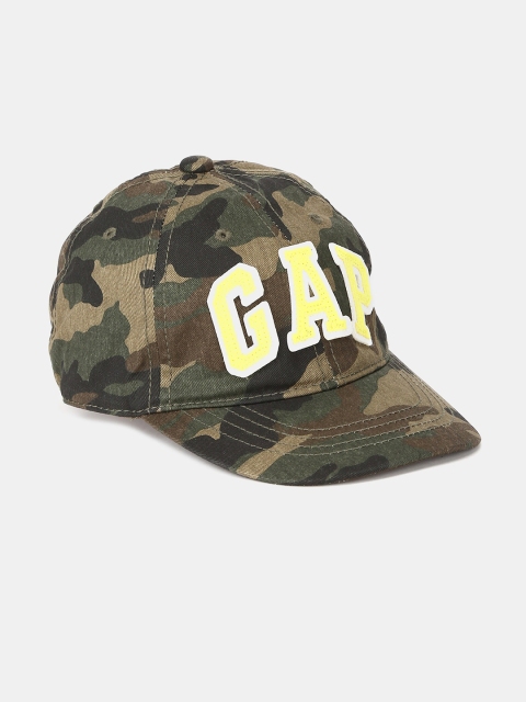 

GAP Boys Green Printed Baseball Cap