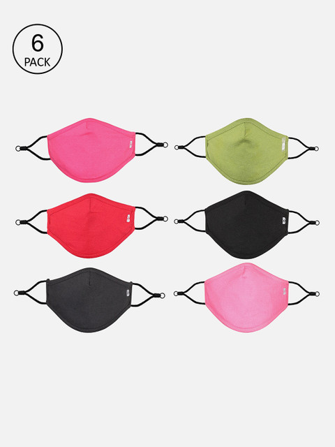 

Bodycare Kids Kids Pack of 6 Assorted 3-Ply Reusable Cloth Masks