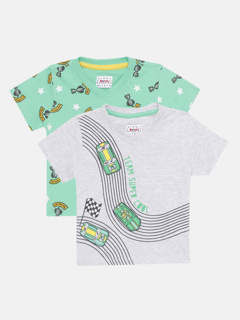 

Donuts Boys Assorted Pack of 2 Printed V-Neck T-shirts
