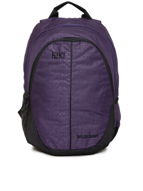 

Wiki by Wildcraft Unisex Purple Colourblocked Bricks Backpack