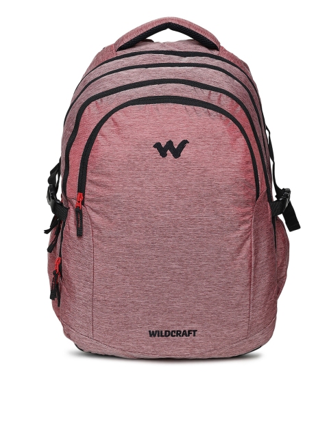 

Wildcraft Unisex Red Melange 7 Solid Laptop Backpack