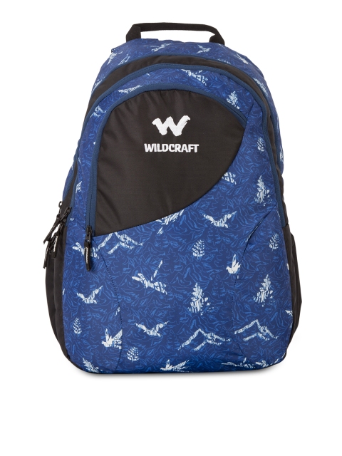 

Wildcraft Unisex Blue Printed Backpack