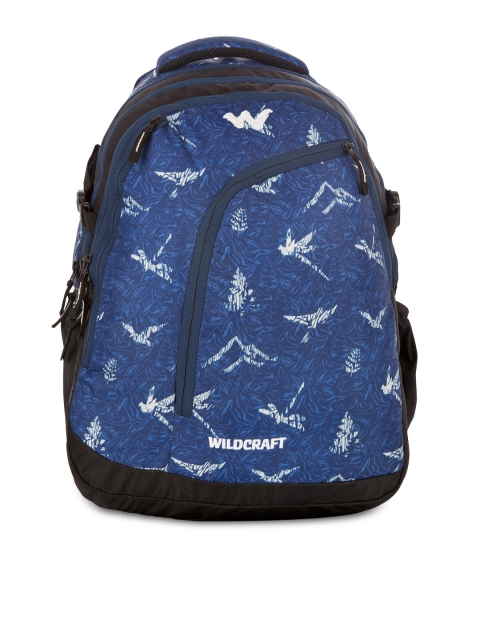 

Wildcraft Unisex Blue Printed Backpack