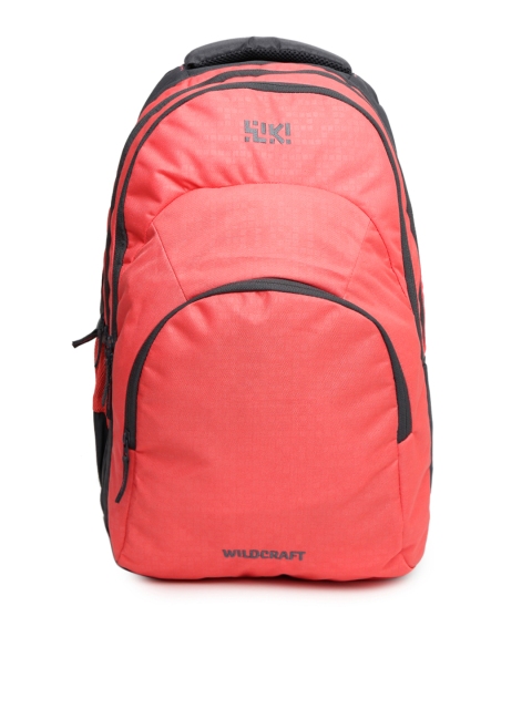 

Wiki by Wildcraft Unisex Coral Pink Bricks 5 Backpack