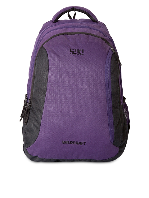 

Wiki by Wildcraft Unisex Purple & Black Backpack