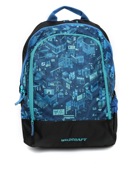 

Wiki by Wildcraft Unisex Blue Printed Backpack