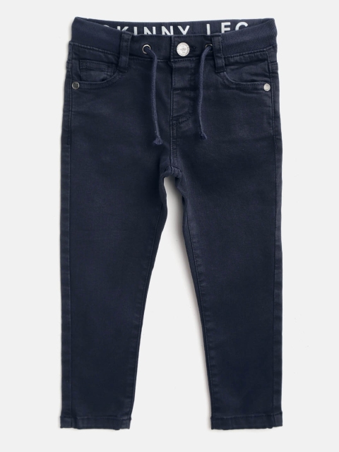 

Marks & Spencer Boys Navy Blue Skinny Fit Mid-Rise Sustainable Stretchable Jeans