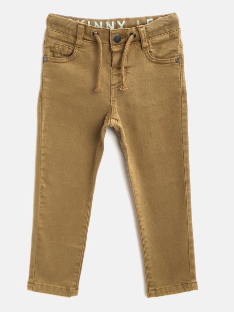 

Marks & Spencer Boys Mustard Brown Skinny Fit Mid-Rise Sustainable Stretchable Jeans