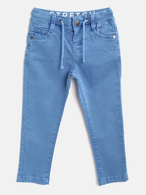 

Marks & Spencer Boys Blue Regular Fit Mid-Rise Clean Look Sustainable Stretchable Jeans