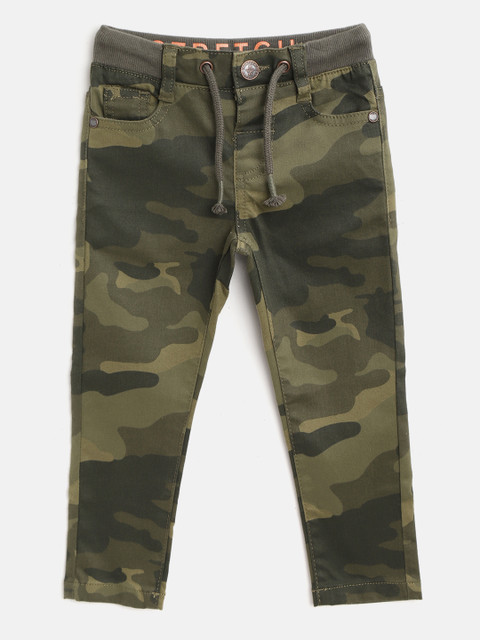 

Marks & Spencer Boys Olive Green Regular Fit Printed Sustainable Stretchable Jeans