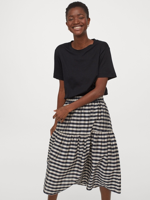 

H&M Black Lyocell-Blend Skirt