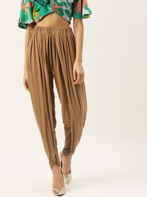 

Ritu Kumar Women Brown Solid Pleated Dhoti Salwar