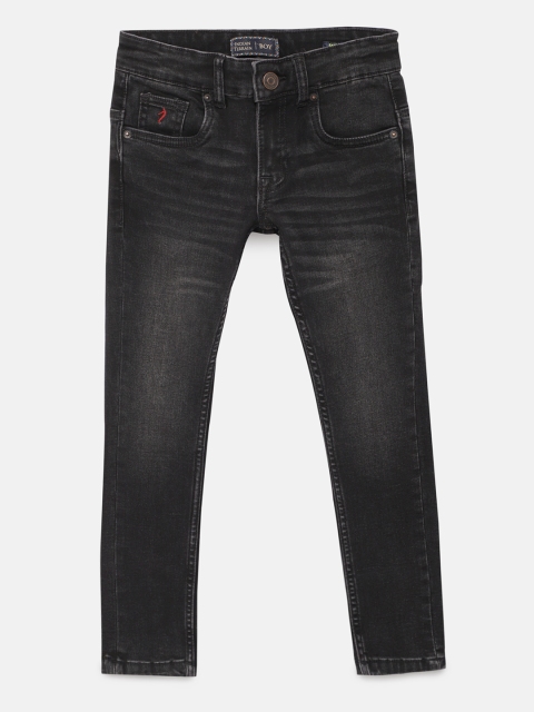 

Indian Terrain Boys Charcoal Grey Regular Fit Mid-Rise Clean Look Stretchable Jeans