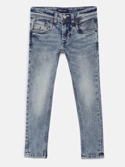 

Indian Terrain Boys Blue Regular Fit Mid-Rise Clean Look Stretchable Jeans