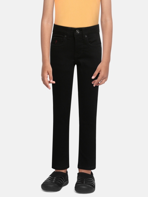 

Indian Terrain Boys Black Regular Fit Mid-Rise Clean Look Stretchable Jeans