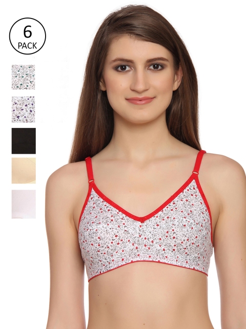 

Innocence Pack Of 6 Non-Wired Non Padded Everyday Bras 4629714-1-13085834-1, Black