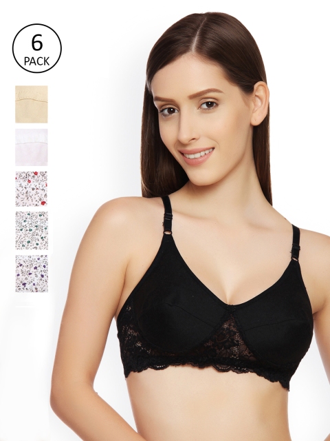 

Innocence Pack Of 6 Non-Wired Bras 2386816-1-4629714-1, White