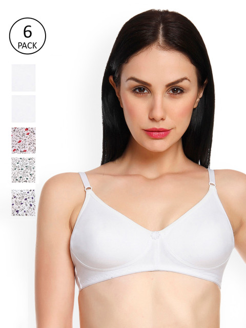 

Innocence Pack Of 6 Non-Wired Bras 4629714-1-2371284-1, White