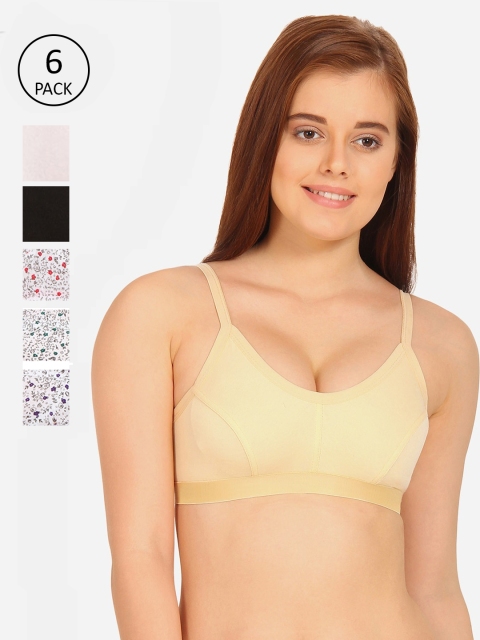 

Innocence Pack Of 6 Non-Wired Lightly Padded Bras 4629714-1-13085822-1, Black