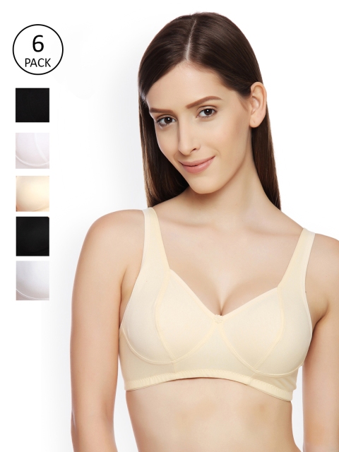 

Innocence Pack Of 6 Non-Wired Bras 2387478-1-2386804-1, Black