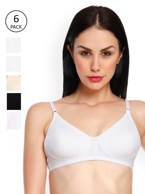 

Innocence Pack Of 6 Non-Wired Non Padded Bras 2371284-1-2386804-1, White