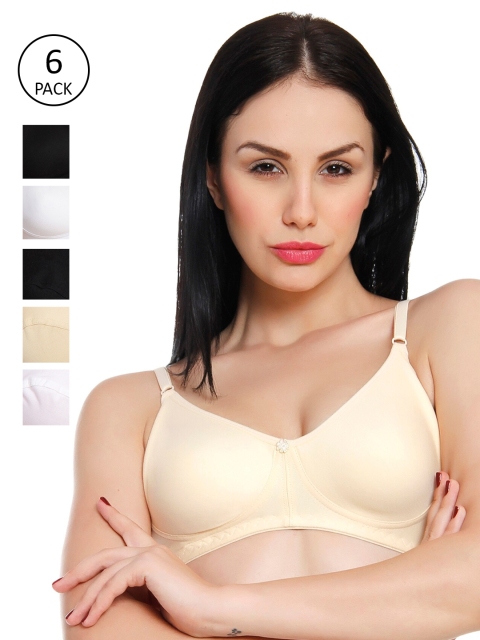 

Innocence Pack Of 6 Non-Wired Non Padded Bras 2387478-1-2386816-1, Black