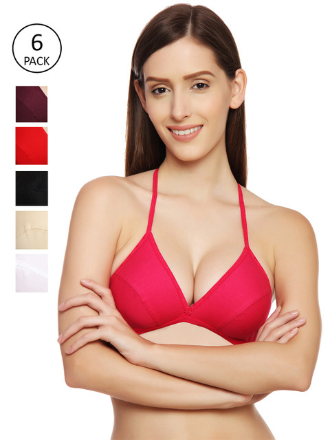 

Innocence Pack Of 6 Non-Wired Bras 2386816-1-6791089-1, White